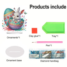 Load image into Gallery viewer, Acrylic Special Shaped Easter Egg Bunny 5D DIY Diamond Art Tabletop Decorations
