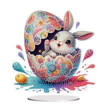 Load image into Gallery viewer, Acrylic Special Shaped Easter Egg Bunny 5D DIY Diamond Art Tabletop Decorations
