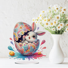 Load image into Gallery viewer, Acrylic Special Shaped Easter Egg Bunny 5D DIY Diamond Art Tabletop Decorations
