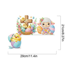 Load image into Gallery viewer, Easter Animal 5D DIY Diamond Painting Door Corner Sign for Door Wall Decor
