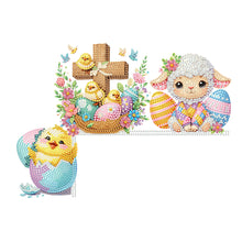 Load image into Gallery viewer, Easter Animal 5D DIY Diamond Painting Door Corner Sign for Door Wall Decor
