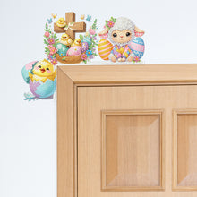Load image into Gallery viewer, Easter Animal 5D DIY Diamond Painting Door Corner Sign for Door Wall Decor
