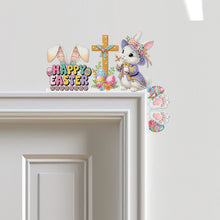 Load image into Gallery viewer, Easter Rabbit 5D DIY Diamond Painting Door Corner Sign for Door Wall Decor
