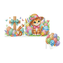Load image into Gallery viewer, Happy Easter 5D DIY Diamond Painting Door Corner Sign for Door Wall Decor
