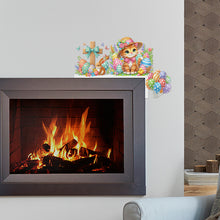 Load image into Gallery viewer, Happy Easter 5D DIY Diamond Painting Door Corner Sign for Door Wall Decor
