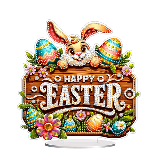 Acrylic Special Shape Easter Diamond Painting Desktop Decors Bedroom Table Decor