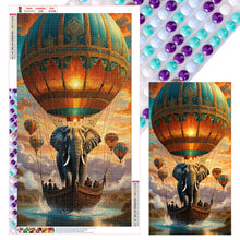 Load image into Gallery viewer, Diamond Painting - Full Round - Elephant Hot Air Balloon (40*70CM)
