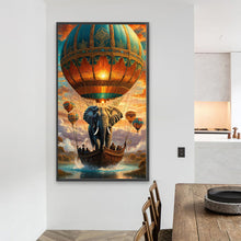 Load image into Gallery viewer, Diamond Painting - Full Round - Elephant Hot Air Balloon (40*70CM)
