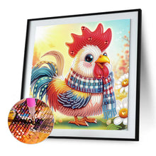 Load image into Gallery viewer, Diamond Painting - Partial Special Shaped - Cute Rooster (30*30CM)

