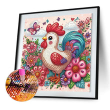 Load image into Gallery viewer, Diamond Painting - Partial Special Shaped - Cute Rooster (30*30CM)
