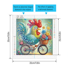 Load image into Gallery viewer, Diamond Painting - Partial Special Shaped - Cute Rooster (30*30CM)
