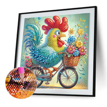 Load image into Gallery viewer, Diamond Painting - Partial Special Shaped - Cute Rooster (30*30CM)
