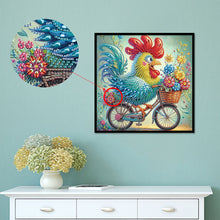 Load image into Gallery viewer, Diamond Painting - Partial Special Shaped - Cute Rooster (30*30CM)
