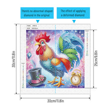 Load image into Gallery viewer, Diamond Painting - Partial Special Shaped - Cute Rooster (30*30CM)

