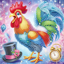 Load image into Gallery viewer, Diamond Painting - Partial Special Shaped - Cute Rooster (30*30CM)
