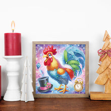 Load image into Gallery viewer, Diamond Painting - Partial Special Shaped - Cute Rooster (30*30CM)
