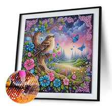 Load image into Gallery viewer, Diamond Painting - Partial Special Shaped - Purple Bird (30*30CM)
