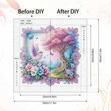Load image into Gallery viewer, Diamond Painting - Partial Special Shaped - Purple Bird (30*30CM)
