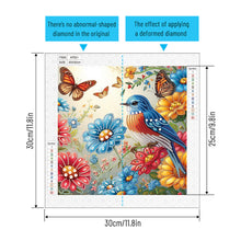 Load image into Gallery viewer, Diamond Painting - Partial Special Shaped - Blue Bird (30*30CM)
