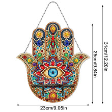 Load image into Gallery viewer, Gemstone Black Cat Diamond Painting Ornaments with Shelf for Garden Window Decor
