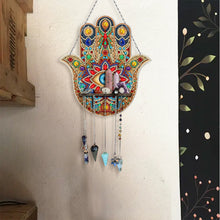 Load image into Gallery viewer, Gemstone Black Cat Diamond Painting Ornaments with Shelf for Garden Window Decor
