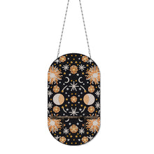 Load image into Gallery viewer, Gemstone Black Cat Diamond Painting Ornaments with Shelf for Garden Window Decor
