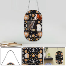 Load image into Gallery viewer, Gemstone Black Cat Diamond Painting Ornaments with Shelf for Garden Window Decor
