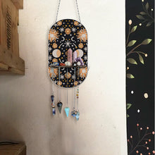 Load image into Gallery viewer, Gemstone Black Cat Diamond Painting Ornaments with Shelf for Garden Window Decor
