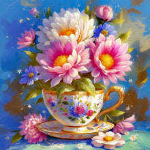Load image into Gallery viewer, Diamond Painting - Full Round - Porcelain Cup Flower (30*30CM)

