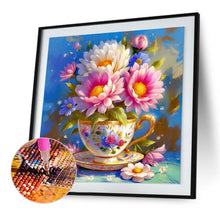 Load image into Gallery viewer, Diamond Painting - Full Round - Porcelain Cup Flower (30*30CM)
