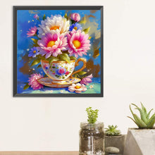 Load image into Gallery viewer, Diamond Painting - Full Round - Porcelain Cup Flower (30*30CM)
