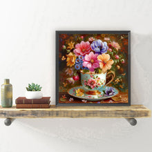 Load image into Gallery viewer, Diamond Painting - Full Round - Hanging Porcelain Cup Flower (30*30CM)
