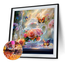 Load image into Gallery viewer, Diamond Painting - Full Round - Glass Pot Butterfly (30*30CM)
