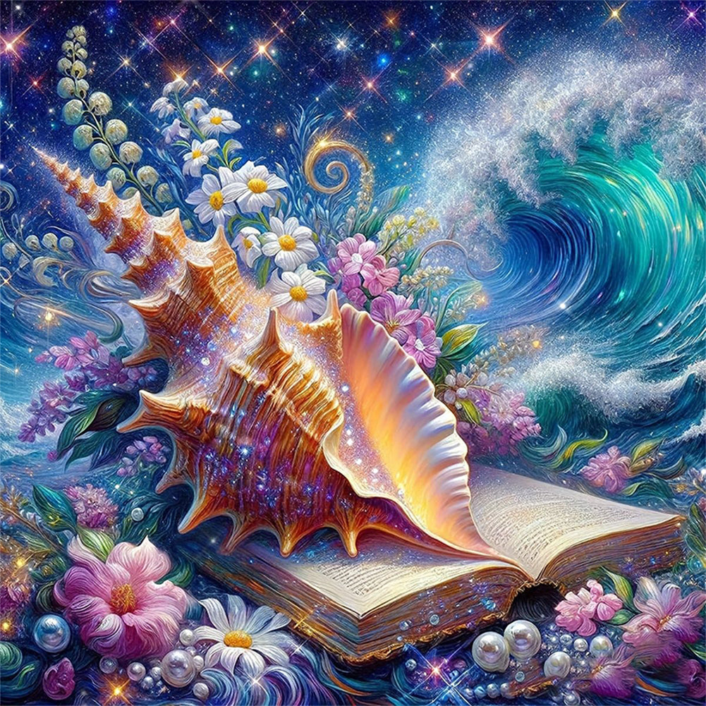 Diamond Painting - Full Round - Dream Conch Sea Water (30*30CM)