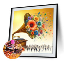 Load image into Gallery viewer, Diamond Painting - Full Round - Gramophone Flower (30*30CM)
