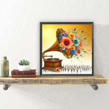 Load image into Gallery viewer, Diamond Painting - Full Round - Gramophone Flower (30*30CM)
