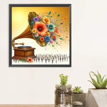 Load image into Gallery viewer, Diamond Painting - Full Round - Gramophone Flower (30*30CM)
