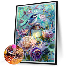 Load image into Gallery viewer, Diamond Painting - Full Round - Blue Bird Lantern (30*40CM)
