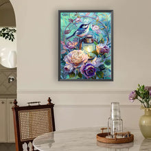 Load image into Gallery viewer, Diamond Painting - Full Round - Blue Bird Lantern (30*40CM)
