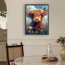 Load image into Gallery viewer, Diamond Painting - Full Round - Yak in the flower bush (30*40CM)
