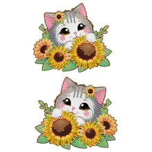 Load image into Gallery viewer, 2Pcs Lazy Bear 5D DIY Wooden Door Topper Wood Door Corner Decor for Party Favors
