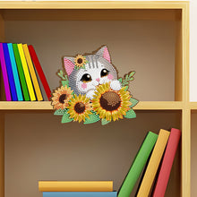 Load image into Gallery viewer, 2Pcs Lazy Bear 5D DIY Wooden Door Topper Wood Door Corner Decor for Party Favors
