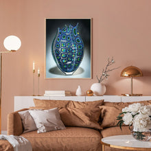 Load image into Gallery viewer, Diamond Painting - Full Round - Blue checkered vase (30*40CM)
