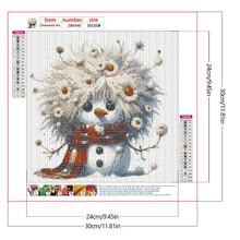Load image into Gallery viewer, Diamond Painting - Full Round - Cute Snowman (30*30CM)
