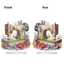 Load image into Gallery viewer, Acrylic Special Shape Flower Sewing Machine Diamond Painting Desktop Ornaments
