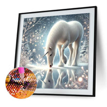 Load image into Gallery viewer, Diamond Painting - Full Round - Snow Unicorn (30*30CM)
