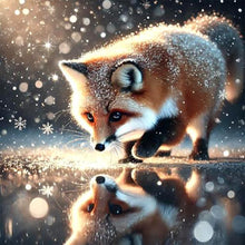 Load image into Gallery viewer, Diamond Painting - Full Round - Snow Fox (30*30CM)
