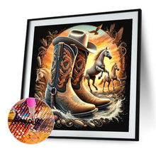 Load image into Gallery viewer, Diamond Painting - Full Round - Western Element Galloping Horse (30*30CM)
