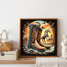 Load image into Gallery viewer, Diamond Painting - Full Round - Western Element Galloping Horse (30*30CM)
