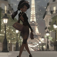 Load image into Gallery viewer, Diamond Painting - Full Round - Night tower girl (40*40CM)
